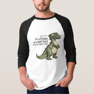 T-shirt Mignon Dragon de Komodo Pas un Lézard Géant T-Shir