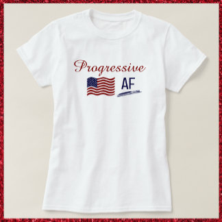 T-shirt Mignon drapeau Progressif AF Politique