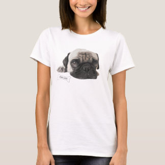T-shirt mignon du carlin des femmes