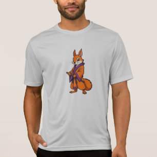 T-shirt Mignon écureuil samouraï japonais