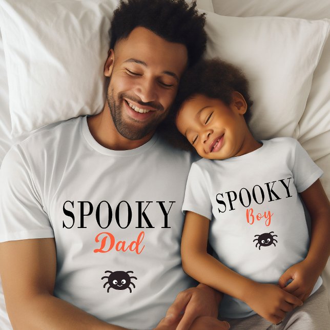 T-shirt Mignon Éffrayant papa famille Araignée d'Halloween (Créateur téléchargé)