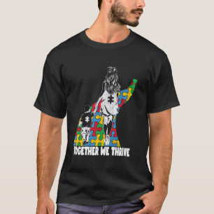T-shirt Mignon ensemble mère fils garçons autistes sensibi