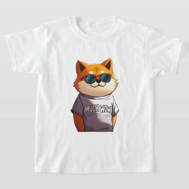 T-shirt mignon et drôle chat chippy (Poser)