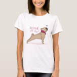 T-shirt mignon et drôle de bouledogue français<br><div class="desc">T-shirt mignon et drôle de bouledogue français. Le cadeau parfait pour tous les propriétaires et amoureux de les chiens de chien. De Rosè chemise toute la journée</div>