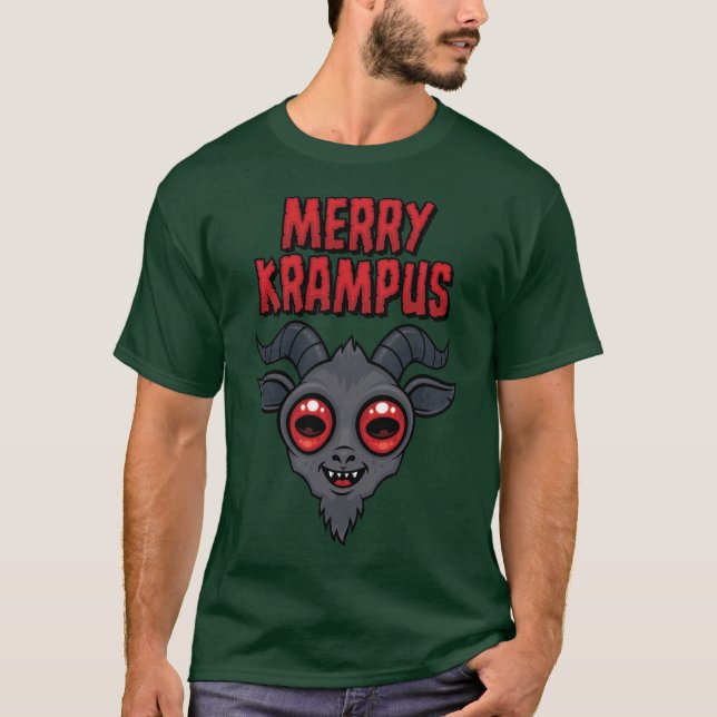 T-shirt Mignon et Flippant Joyeux Krampus (Devant)