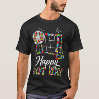 T-shirt Mignon étudiant en art à points Soccer Joyeux jour
