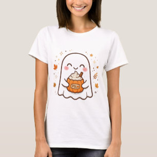 T-shirt Mignon fantôme Pumpkin Spice Latte PSL automne Hal
