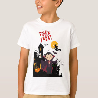 T-shirt Mignon graphique de vampire d'Halloween pour Trick