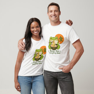 T-shirt Mignon Grenouille Ramen – Grenouille Kawaii mangea