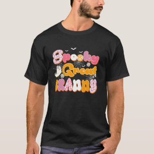 T-shirt Mignon Groovy Un Fantôme De Mamie Super Halloween