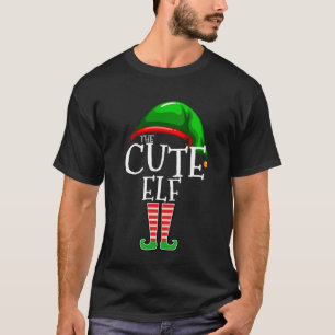 T-shirt Mignon - Groupe d'elfes tenue de Noël assortie pou