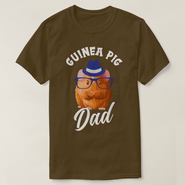 T-shirt Mignon Guinea Pig Papa (Design devant)