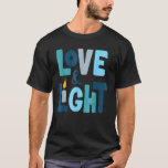 T-shirt Mignon Hanoukka Amour Et Lumière Chanukah Juif Chr<br><div class="desc">Joli Hanoukka Amour Et Lumière Chanukah Noël Juif.</div>