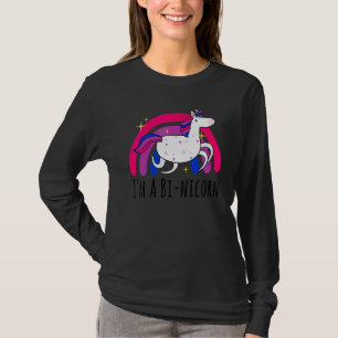 T-shirt Mignon Je Suis Un Nicorn Licorne Bisexuel Fierté B