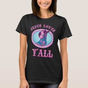 T-shirt Mignon Jésus aime tout le monde Cowgirl chrétienne