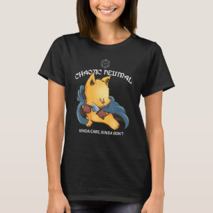 T-shirt Mignon Jeux de Table Chaos Neutre Donjon Dragon