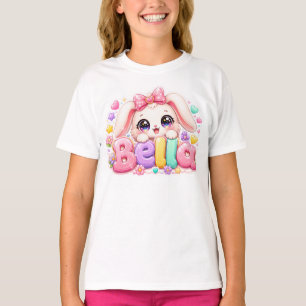 T-shirt Mignon Kawaii Bella Bunny Nom Pastel Floral Bu
