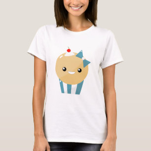 T-shirt Mignon Kawaii Cupcake Muffin Féminin