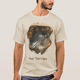 T-shirt Mignon lama animal personnalisé