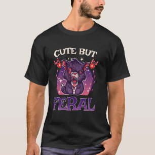 T-shirt Mignon mais sauvage ! Tenue de concert de fête de