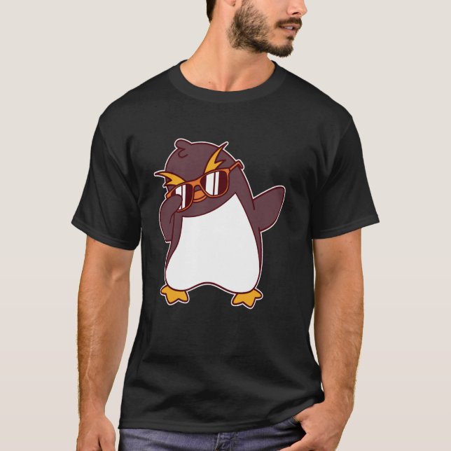 T-shirt Mignon Manchot Macaroni Dabant (Devant)