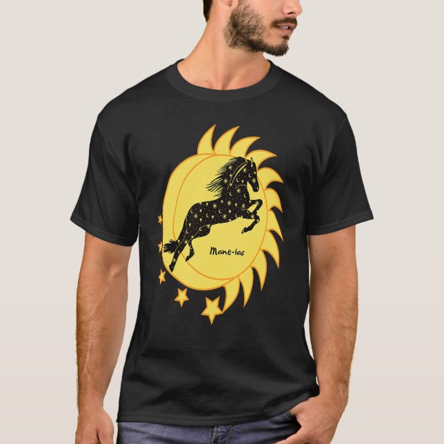 T-shirt Mignon Mane iac Cheval Céleste Danseuses Graphique (Devant)