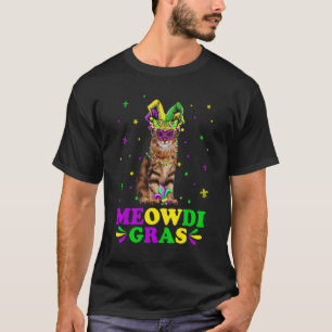 T-shirt Mignon Masque de Carnaval de Chat Sibérien Meowdi