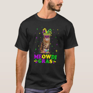 T-shirt Mignon Masque de Carnaval de Chat Sibérien Meowdi 
