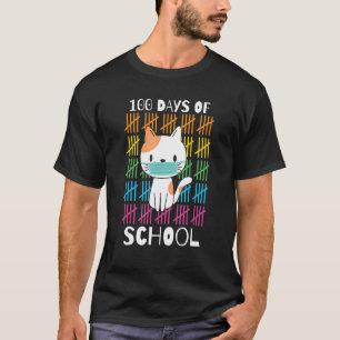 T-shirt Mignon Masque Facial De Chat Pour Les 100 Jours D'