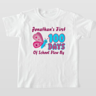 T-shirt Mignon Mes 100 Premiers Jours D'école Se Sont Écou