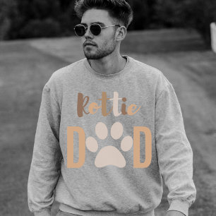 T-shirt Mignon minimaliste chien Rottie Rottweiler Papa