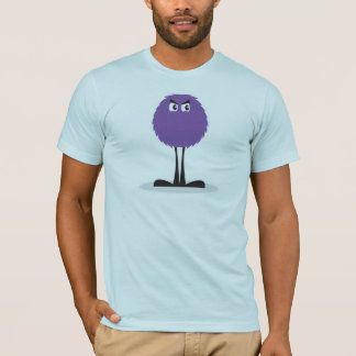 T-shirt mignon monstre pourpre flou