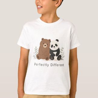 T-shirt Mignon Ours & Panda Neurodiversité Inclusion T-Shi