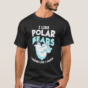 T-shirt Mignon ours polaire pôle Nord glace animal