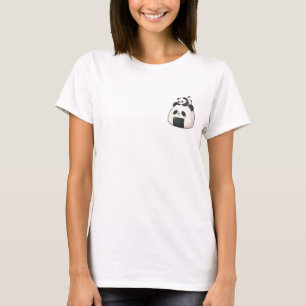 T-shirt Mignon panda endormi perché sur un onigiri en form