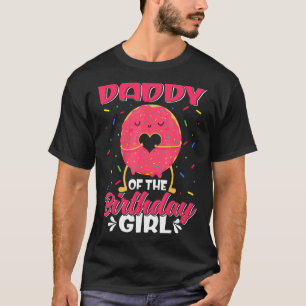 T-shirt Mignon Papa De L'Anniversaire Fille Douce Fête De