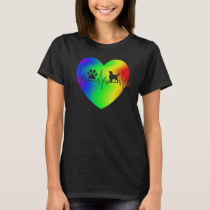 T-shirt Mignon Patte Retriever Doré Tie Dye Battement de C
