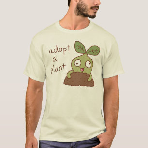 T-shirt Mignon petit poussin déjanté - Adoptez une plante