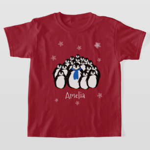 T-shirt Mignon Pingouin Personnalisé