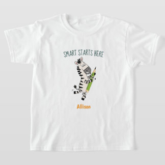 T-shirt mignon pour enfants Zèbre