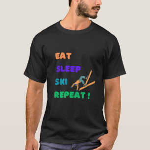 t-shirt mignon pour les amateurs de ski