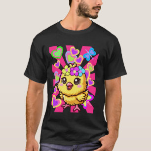 T-shirt Mignon poussin printemps été enfant bébé poulet 8