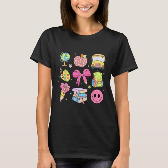 T-shirt Mignon Prépa Ck À l'École Coquette Crayon Arc Ense (Devant)
