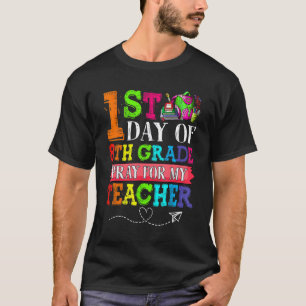 T-shirt Mignon Priez Pour Mon Professeur Premier Jour De 8