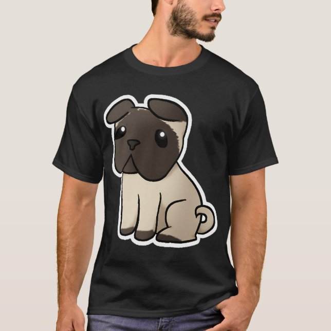 T-shirt Mignon Pug (Devant)