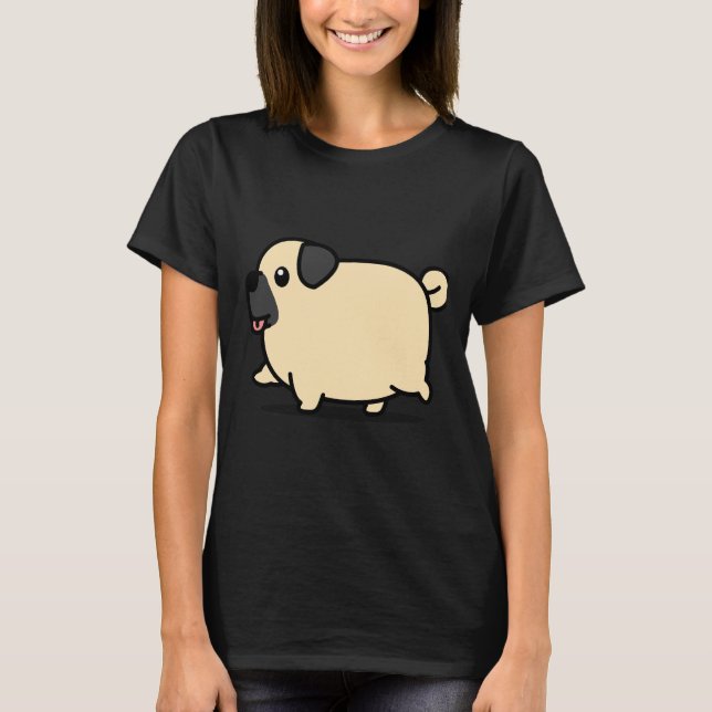T-shirt Mignon Pug 912 (Devant)