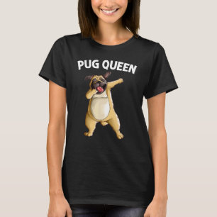 T-shirt Mignon Pug pour femmes Maman Chien Pug Faisant le