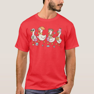T-shirt Mignon retour à l'école Silly Gooseeacher étudiant