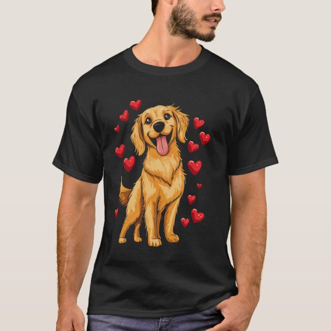 T-shirt Mignon Retriever doré (Devant)