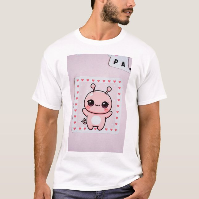 T-shirt Mignon rose (Devant)